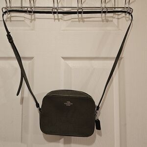 Coach EUC Olive Perforated C Crossbody Mini Camera Bag